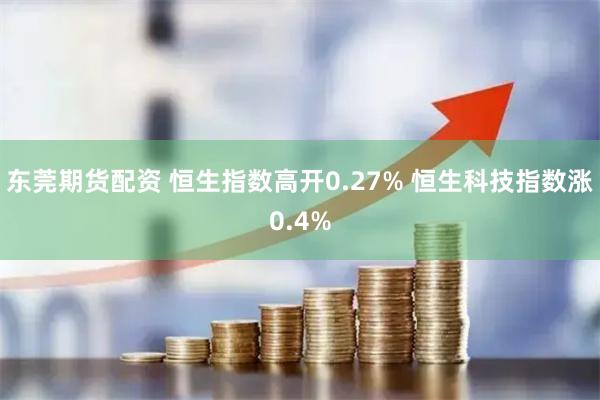 东莞期货配资 恒生指数高开0.27% 恒生科技指数涨0.4%