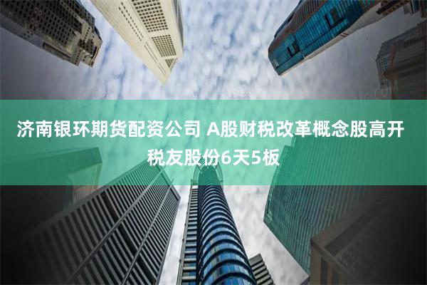 济南银环期货配资公司 A股财税改革概念股高开 税友股份6天5板