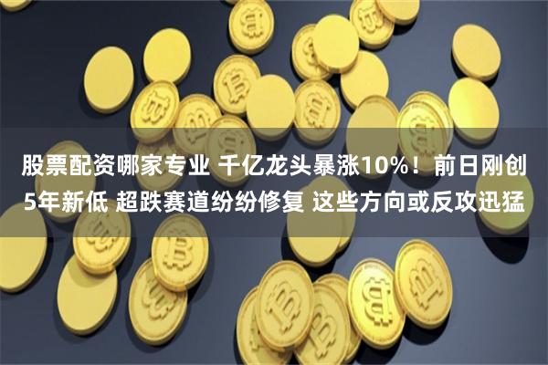 股票配资哪家专业 千亿龙头暴涨10%！前日刚创5年新低 超跌赛道纷纷修复 这些方向或反攻迅猛