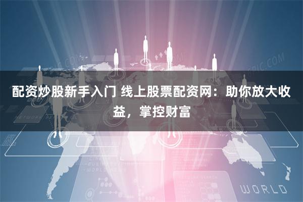 配资炒股新手入门 线上股票配资网：助你放大收益，掌控财富